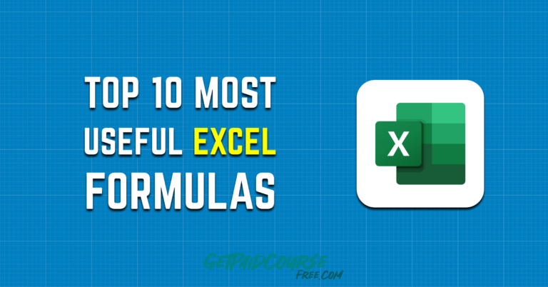 Most Essential & Popular Excel Formulas And Functions – 2021