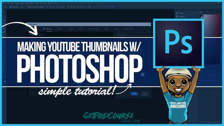 Make YouTube Thumbnails & Get More Views (Photoshop +Online)