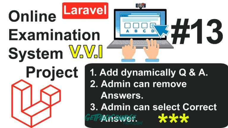 Create MCQ Examination System using Laravel 2022