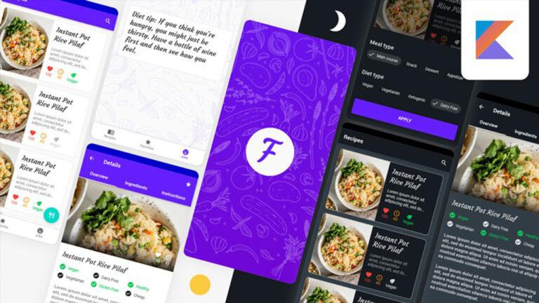 Modern Food Recipes App – Android Development with Kotlin